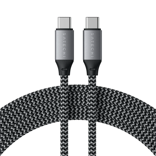 Satechi Usb C To Usb C 100w Charging Cable Space Gray