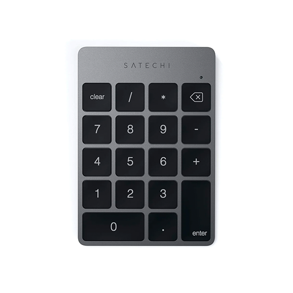 Satechi Aluminum Slim Rechargeable Bluetooth Keypad Space Gray