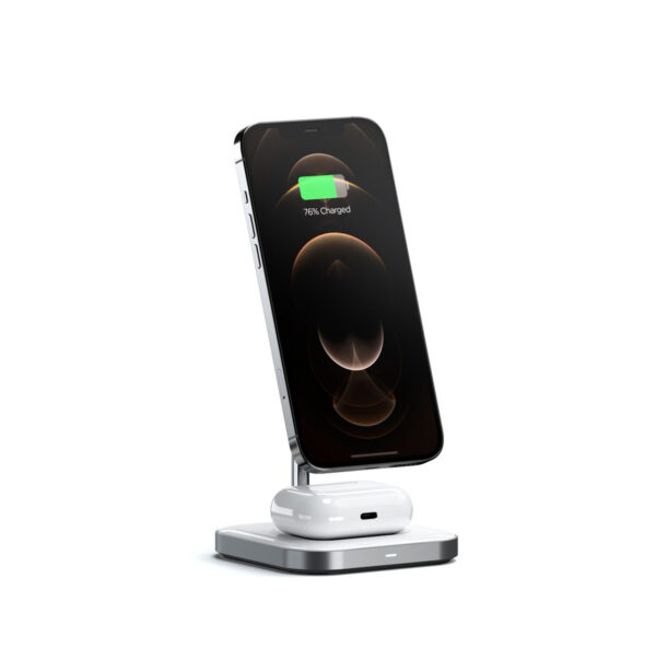 Satechi Aluminum 2 In 1 Magnetic Wireless Charging Stand