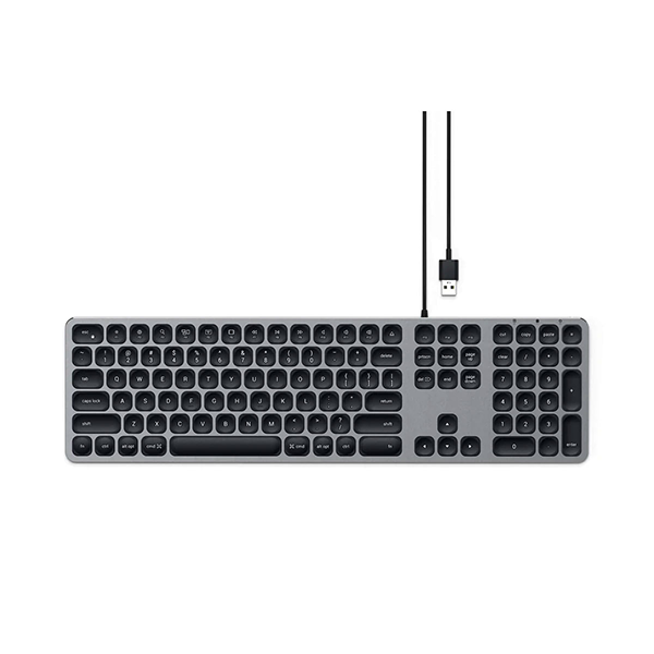 Satechi Aluminum Usb Wired Keyboard Space Gray