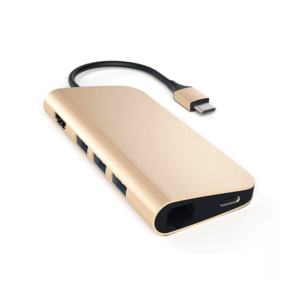 Satechi Type C Multi Port Adapter 4k With Ethernet Gold