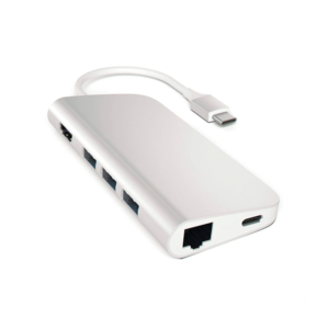 Satechi Type C Multi Port Adapter 4k With Ethernet Silver