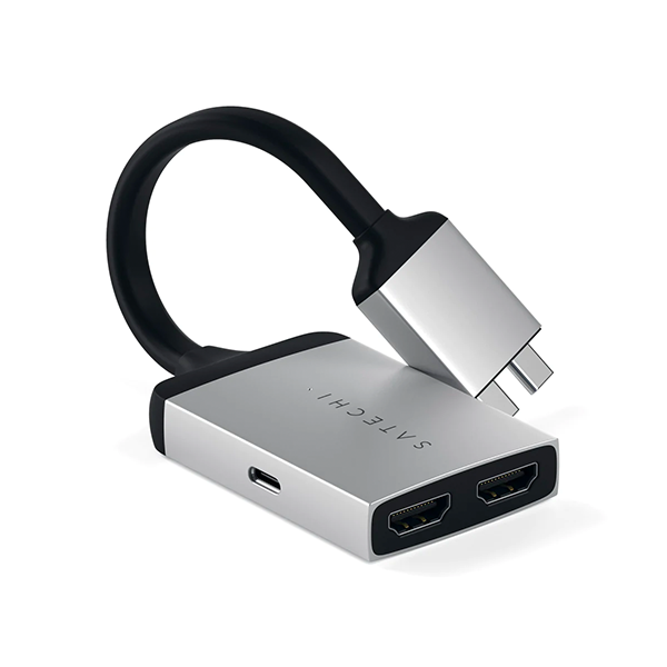 Satechi Type C Dual Hdmi Adapter Silver
