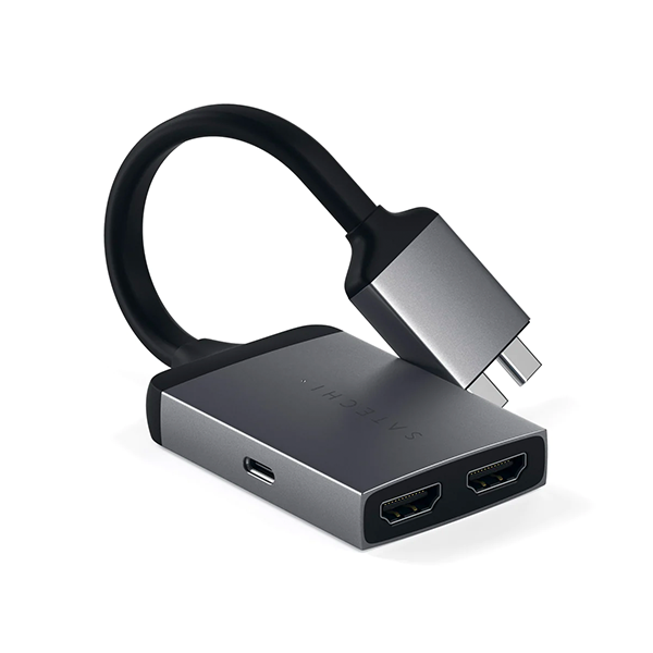 Satechi Type C Dual Hdmi Adapter Space Gray