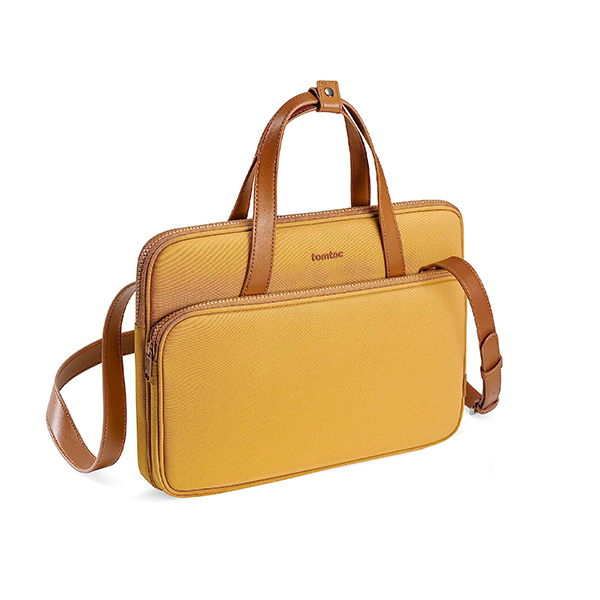 Tomtoc H22 Shoulder Bag For Macbook 14 Inch Yellow